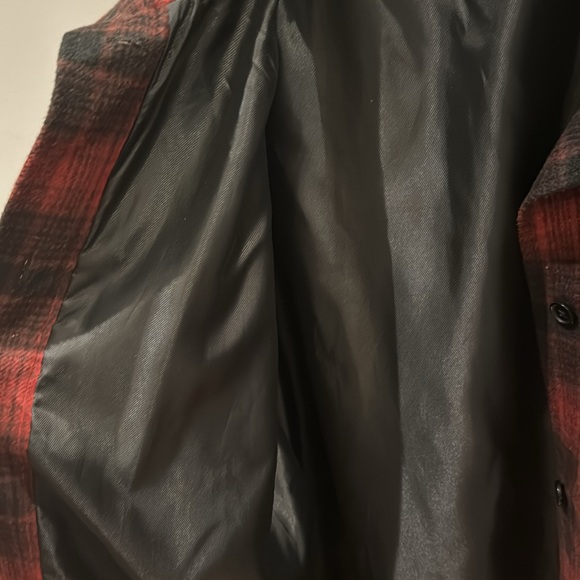 Banana Republic Long red plaid flannel Shacket Size XL - Picture 6 of 10